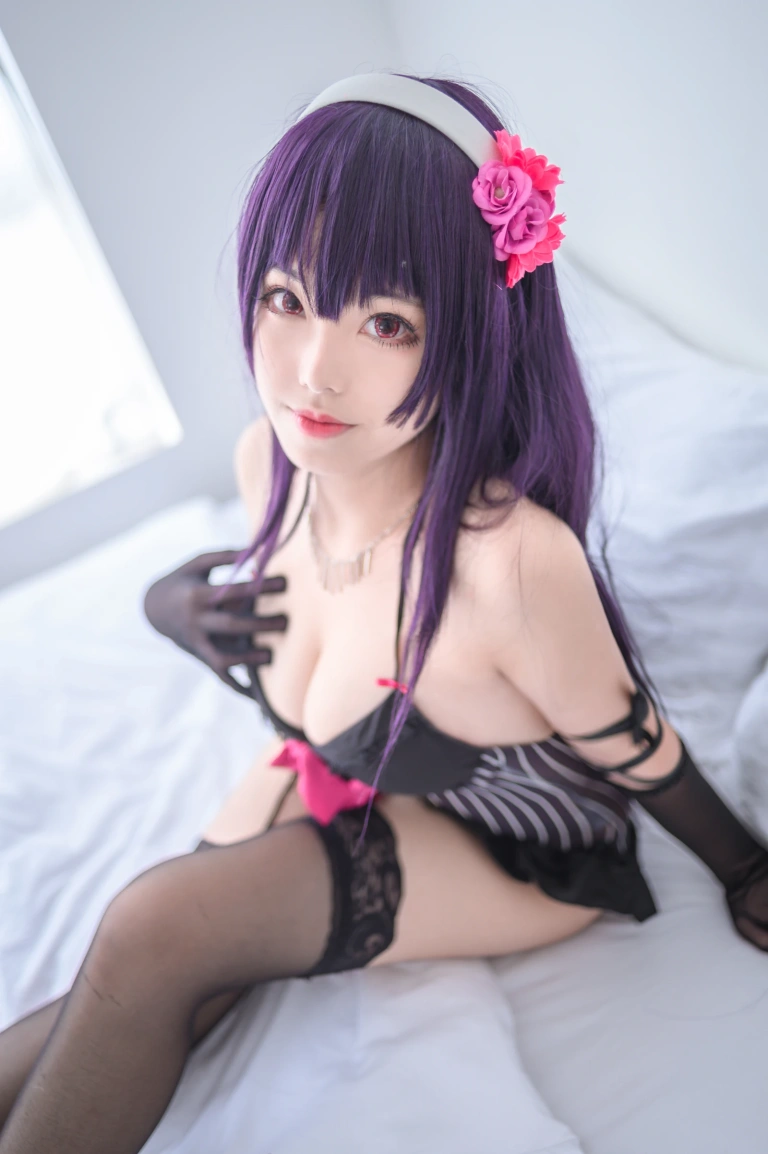 蜜汁猫裘《学姐内衣》主题写真：48张全套美图