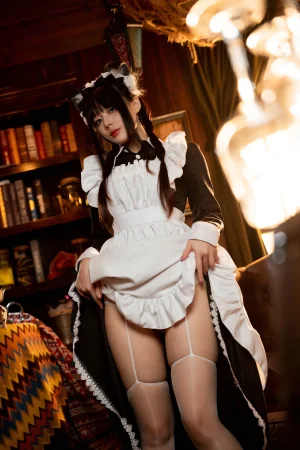 九言《女仆初体验》主题写真：66张全套美图