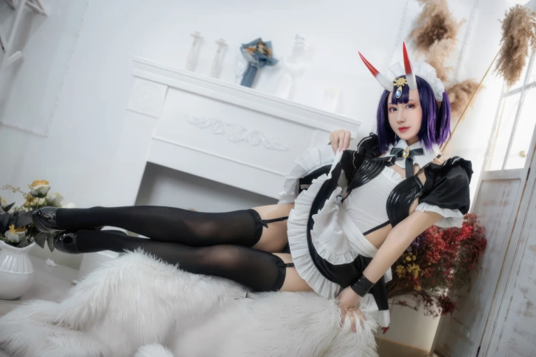 羽生三未《FGO 酒吞童子女仆》主题写真：20张全套美图