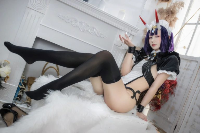 羽生三未《FGO 酒吞童子女仆》主题写真：20张全套美图