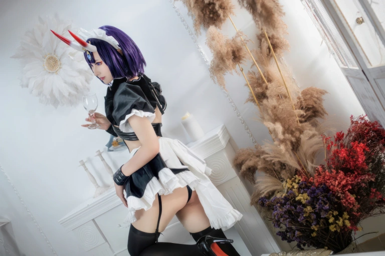 羽生三未《FGO 酒吞童子女仆》主题写真：20张全套美图