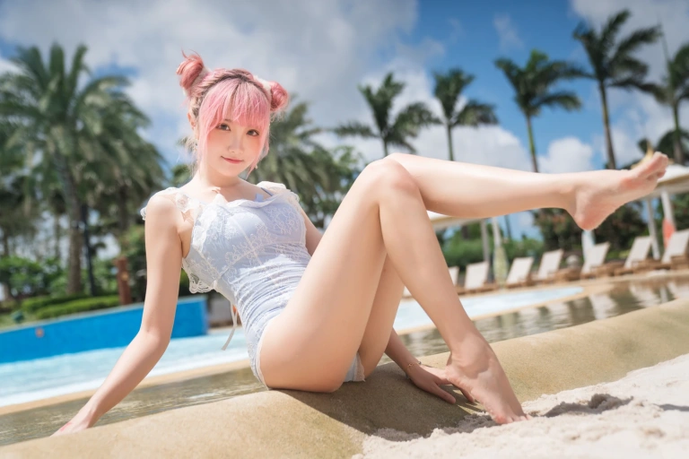 瓜希酱《度假水着+玛修下着 写真限量电子版》主题写真：20张全套美图