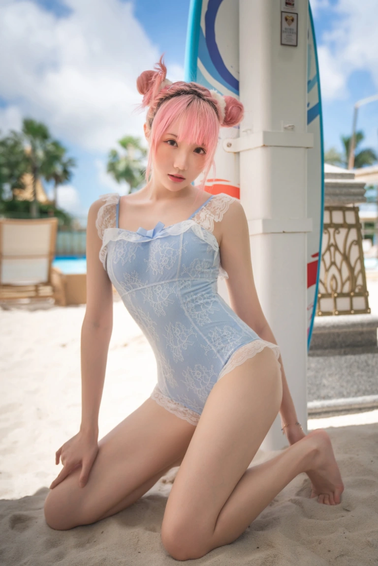 瓜希酱《度假水着+玛修下着 写真限量电子版》主题写真：20张全套美图