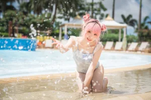 瓜希酱《度假水着+玛修下着 写真限量电子版》主题写真：20张全套美图