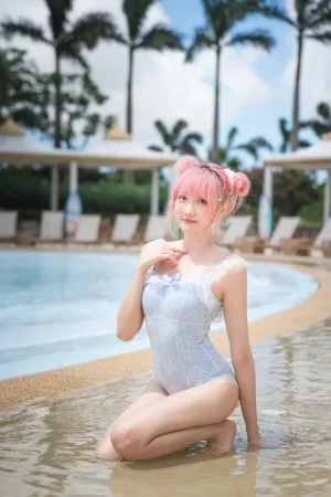 瓜希酱《度假水着+玛修下着 写真限量电子版》主题写真：20张全套美图
