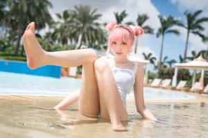 瓜希酱《度假水着+玛修下着 写真限量电子版》主题写真：20张全套美图