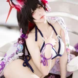 九柒喵《蔚蓝档案 狐坂若藻泳装》主题写真：23张全套美图