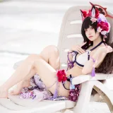 九柒喵《蔚蓝档案 狐坂若藻泳装》主题写真：23张全套美图