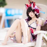 九柒喵《蔚蓝档案 狐坂若藻泳装》主题写真：23张全套美图
