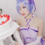 木棉棉《雷姆生日》主题写真：24张全套美图