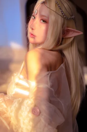 阿包也是兔娘《精灵》主题写真：25张全套美图