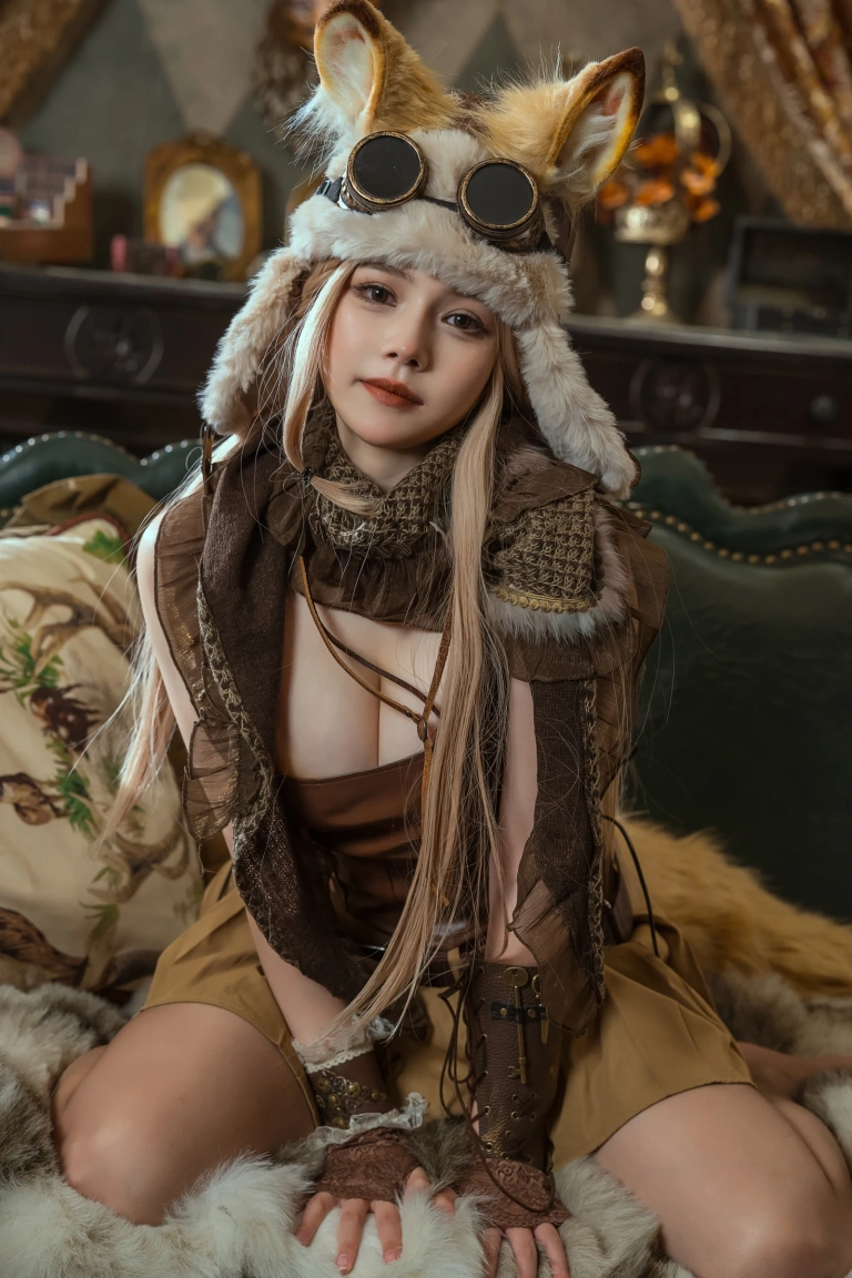 七月喵子《幻想兽娘集月食 波克塔耶子》主题写真：25张全套美图