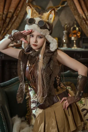 七月喵子《幻想兽娘集月食 波克塔耶子》主题写真：25张全套美图