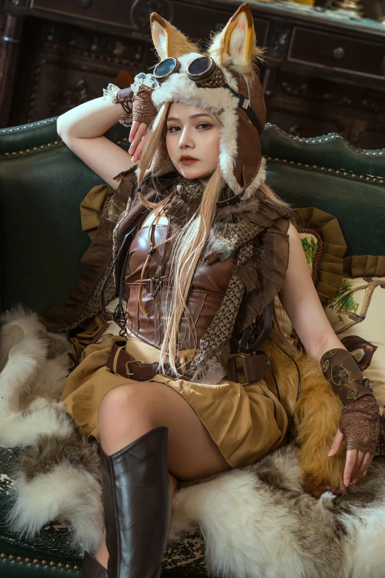 七月喵子《幻想兽娘集月食 波克塔耶子》主题写真：25张全套美图