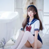 日奈娇(椎名莜)《制服死库水》主题写真：40张全套美图