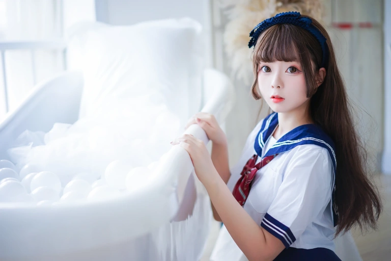 日奈娇(椎名莜)《制服死库水》主题写真：40张全套美图