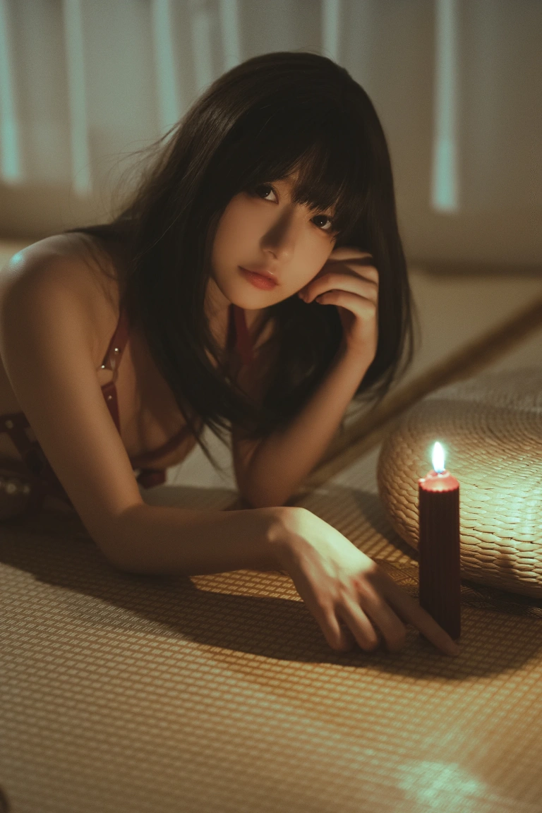 迷之呆梨《炙热》主题写真：42张全套美图