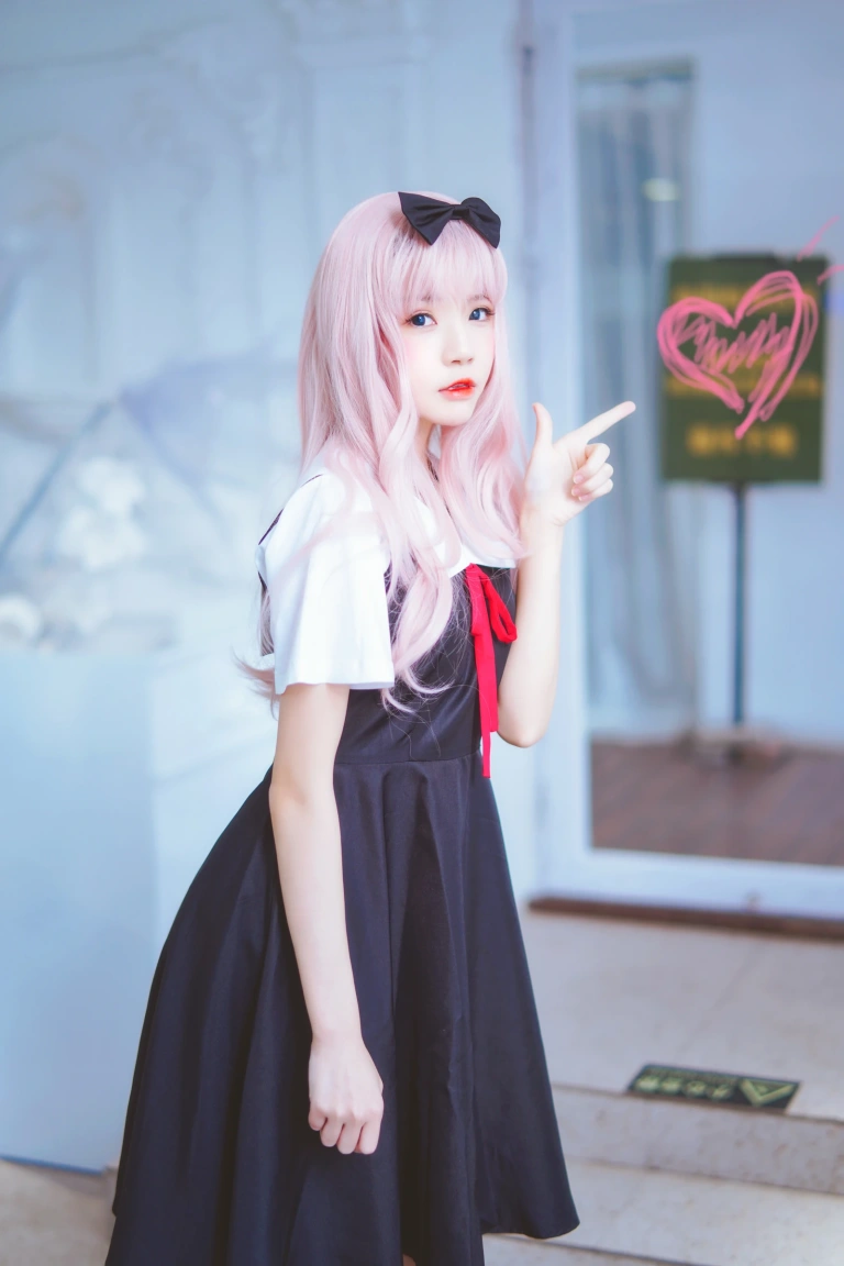 桜桃喵《藤原千花》主题写真：48张全套美图