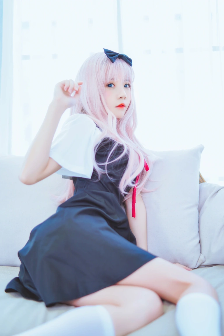 桜桃喵《藤原千花》主题写真：48张全套美图