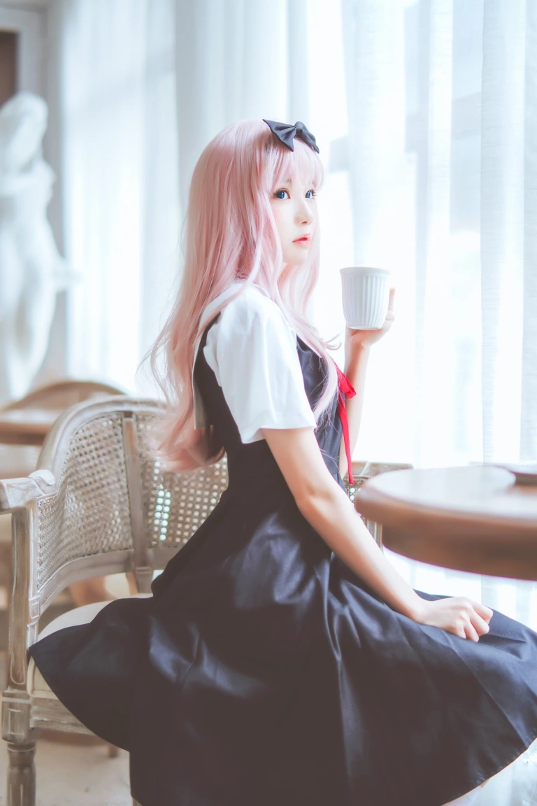 桜桃喵《藤原千花》主题写真：48张全套美图