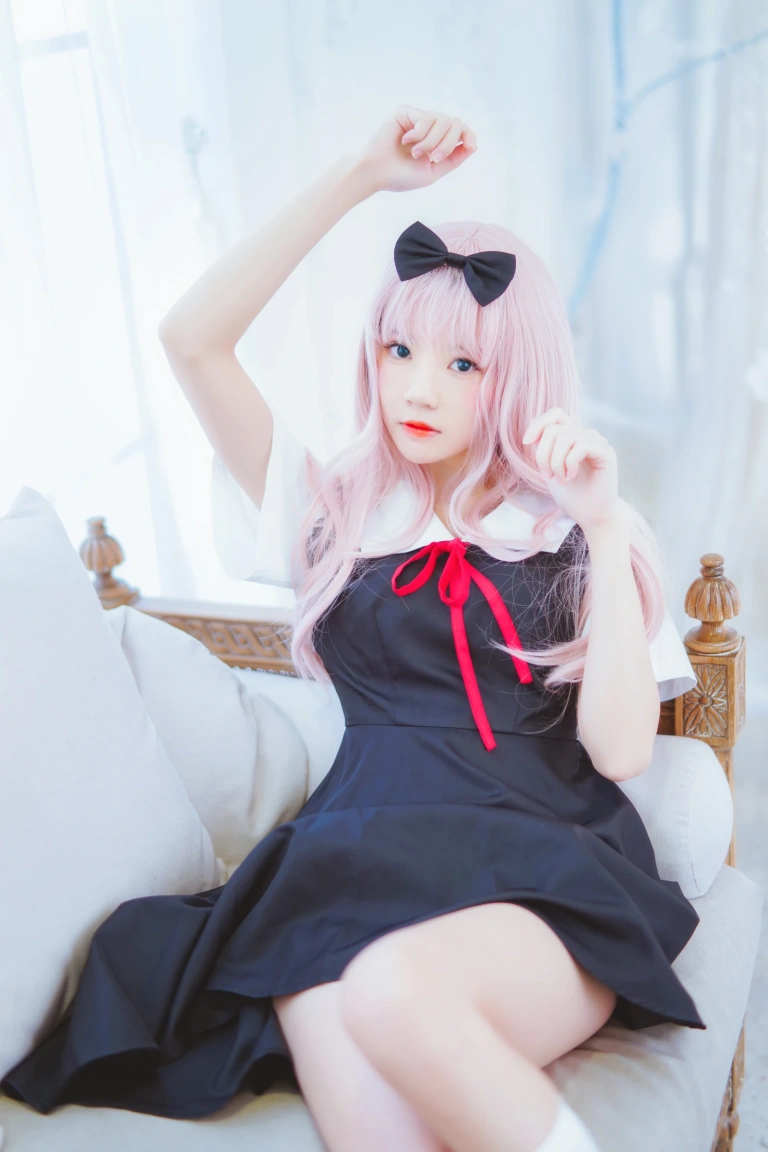 桜桃喵《藤原千花》主题写真：48张全套美图