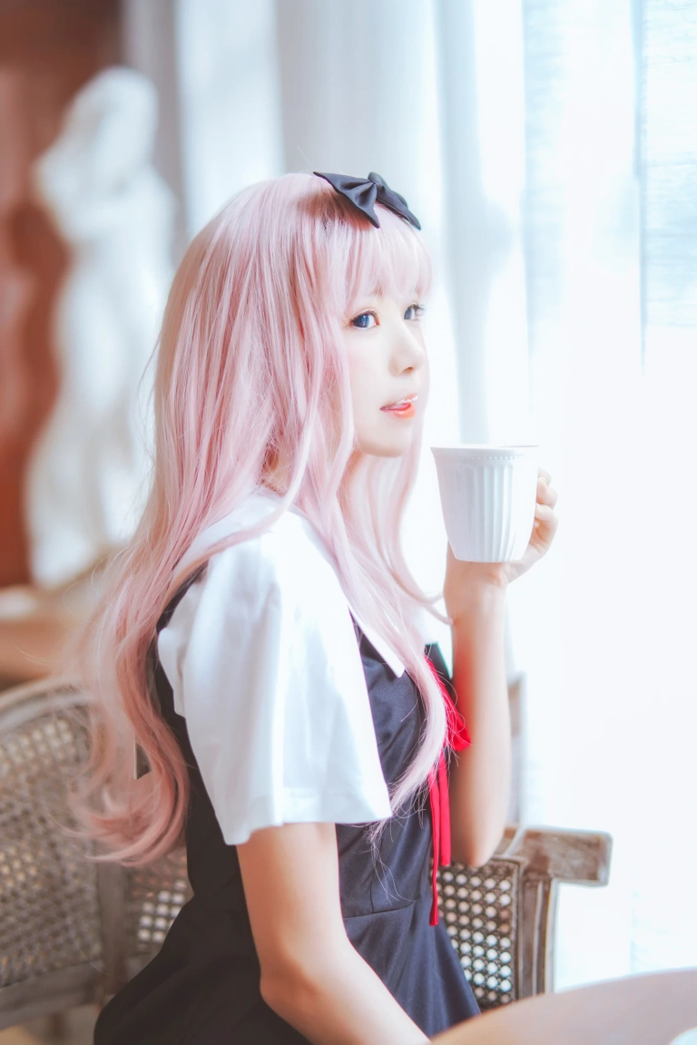 桜桃喵《藤原千花》主题写真：48张全套美图