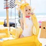 矢量鱼《蔚蓝档案 百合园圣娅 水着》主题写真：65张全套美图