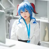 花铃《甘雨秘书OL》主题写真：93张全套美图