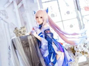 焖焖碳《珊瑚宮心海》主题写真：15张全套美图