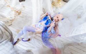 焖焖碳《珊瑚宮心海》主题写真：15张全套美图