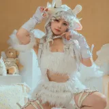 七月喵子《幻想兽娘集日食 伊卡》主题写真：22张全套美图