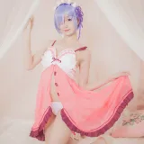 木棉棉《蕾姆睡衣》主题写真：24张全套美图