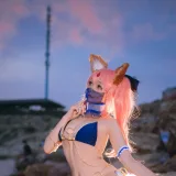 日奈娇(椎名莜)《玉藻前 阿拉伯舞娘》主题写真：37张全套美图
