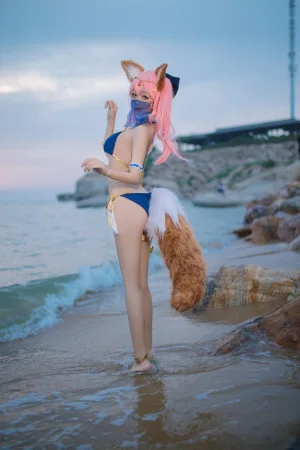 日奈娇(椎名莜)《玉藻前 阿拉伯舞娘》主题写真：37张全套美图