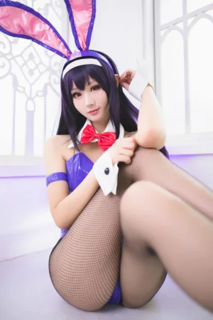 羽生三未《路人女主 霞之丘诗羽兔女郎》主题写真：37张全套美图