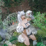 一北亦北《白虎兽娘福瑞》主题写真：40张全套美图
