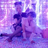 皮皮奶&喵零《万圣节邪恶护士》主题写真：60张全套美图