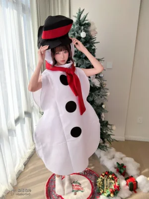 麻薯好吃《雪人小姐的惊喜指令》主题写真：73张全套美图