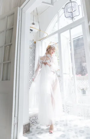 白烨《珍珠花嫁》主题写真：100张全套美图，含3个视频