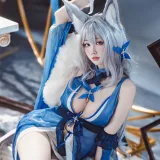 宮本桜《碧蓝航线 信浓 胧月十夜》主题写真：20张全套美图