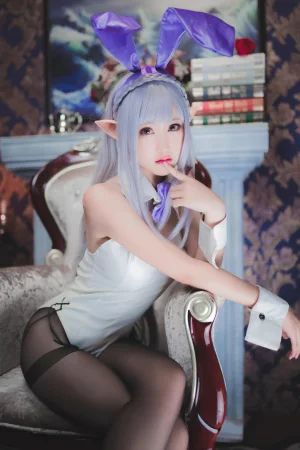 羽生三未《从零开始的异世界生活 艾米莉亚兔女郎》主题写真：22张全套美图