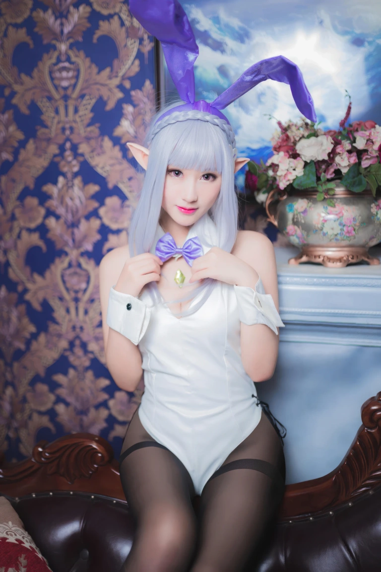 羽生三未《从零开始的异世界生活 艾米莉亚兔女郎》主题写真：22张全套美图