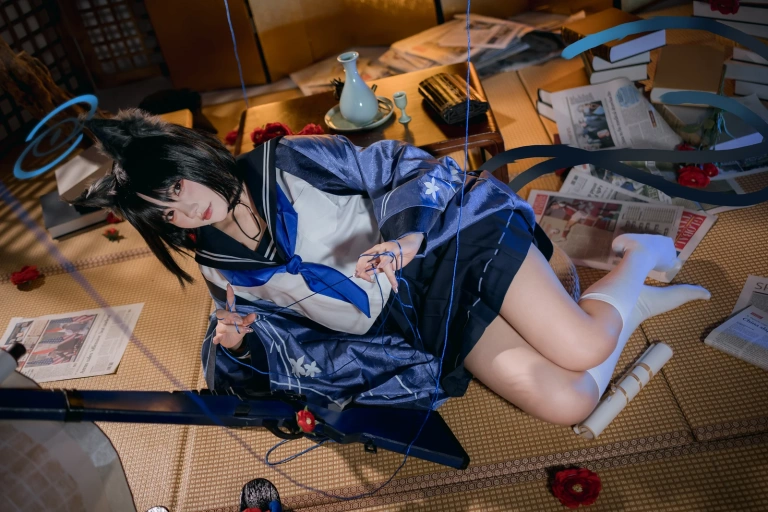 是一只熊仔《桐生桔梗》主题写真：40张全套美图