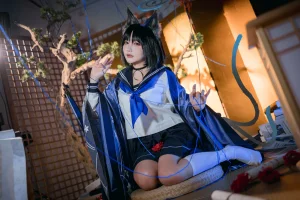 是一只熊仔《桐生桔梗》主题写真：40张全套美图