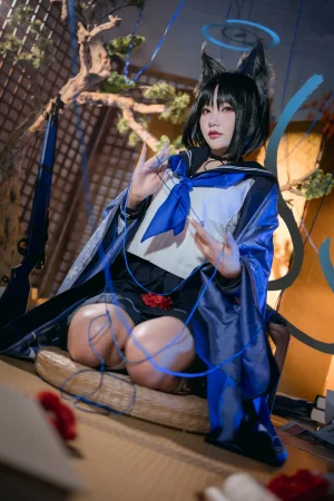 是一只熊仔《桐生桔梗》主题写真：40张全套美图
