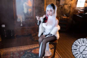 前羽《碧蓝航线 德雷克》主题写真：41张全套美图