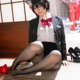 屿鱼《蔚蓝档案 春日椿 导游》主题写真：55张全套美图