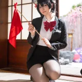 屿鱼《蔚蓝档案 春日椿 导游》主题写真：55张全套美图