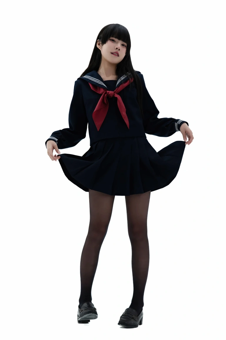 清水凪《後輩ちゃんの制服》主题写真：92张全套美图