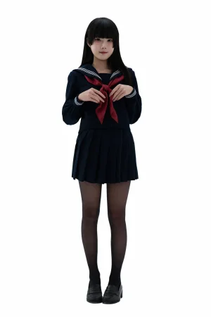 清水凪《後輩ちゃんの制服》主题写真：92张全套美图